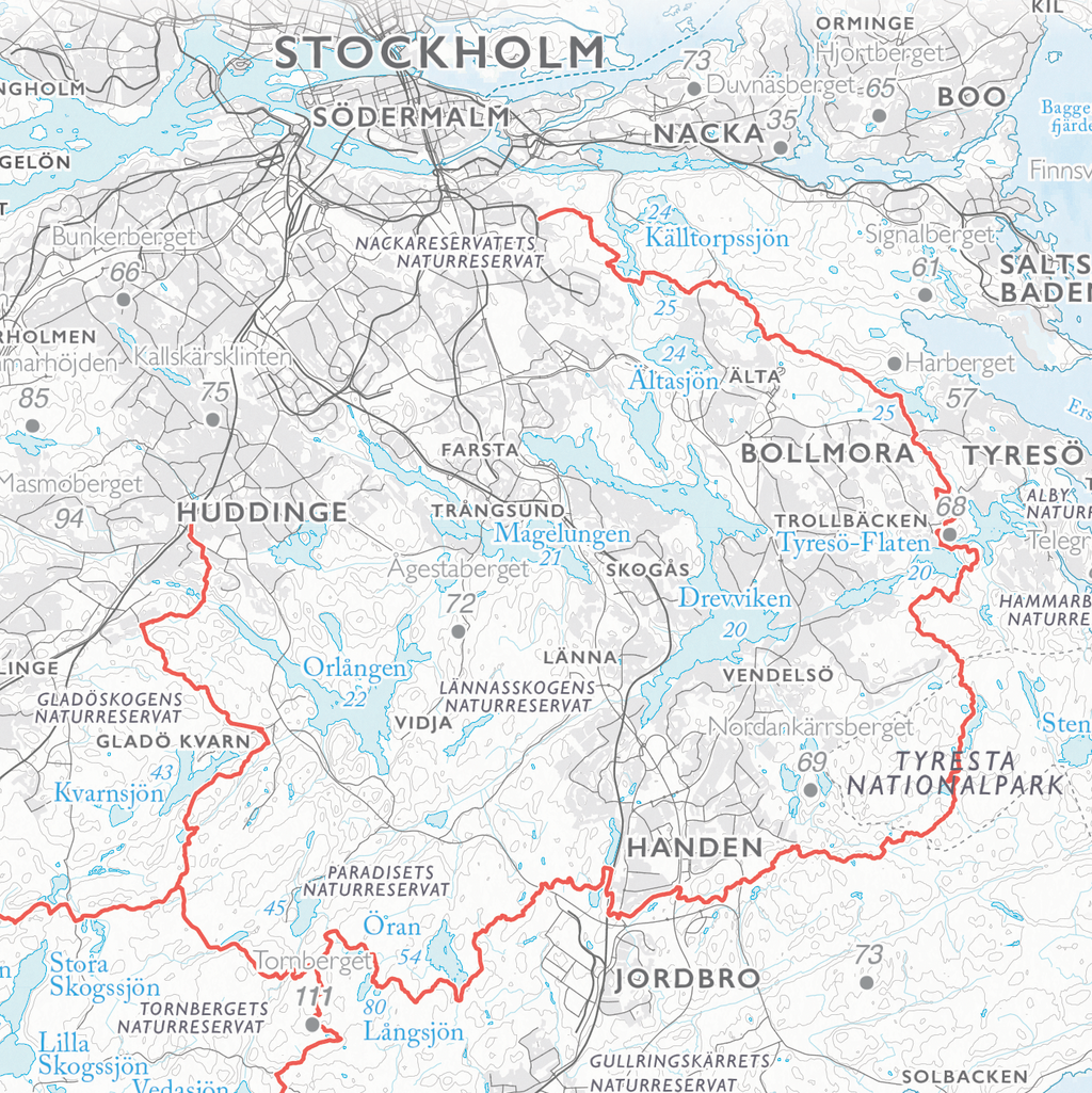 Stigkarta Sörmlandsleden