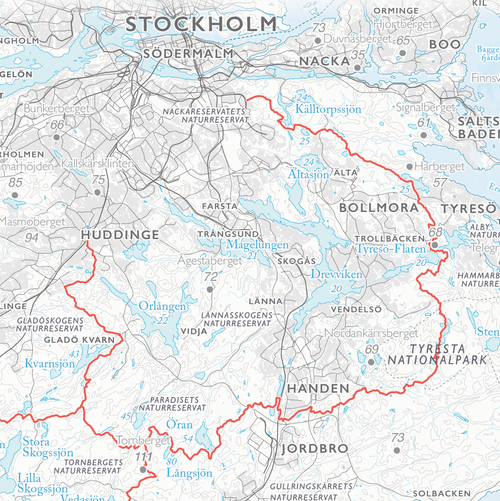 Stigkarta Sörmlandsleden