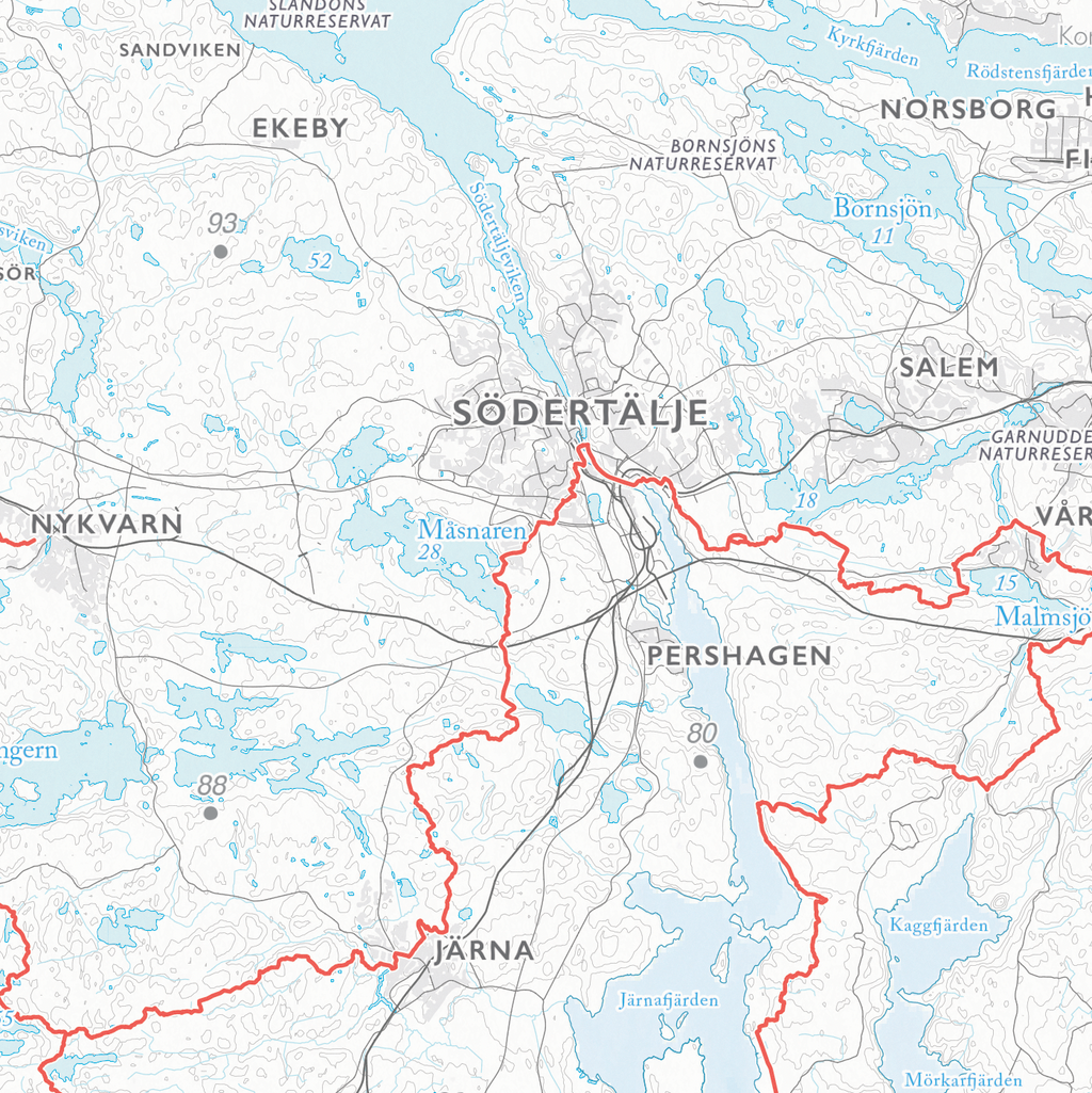 Stigkarta Sörmlandsleden