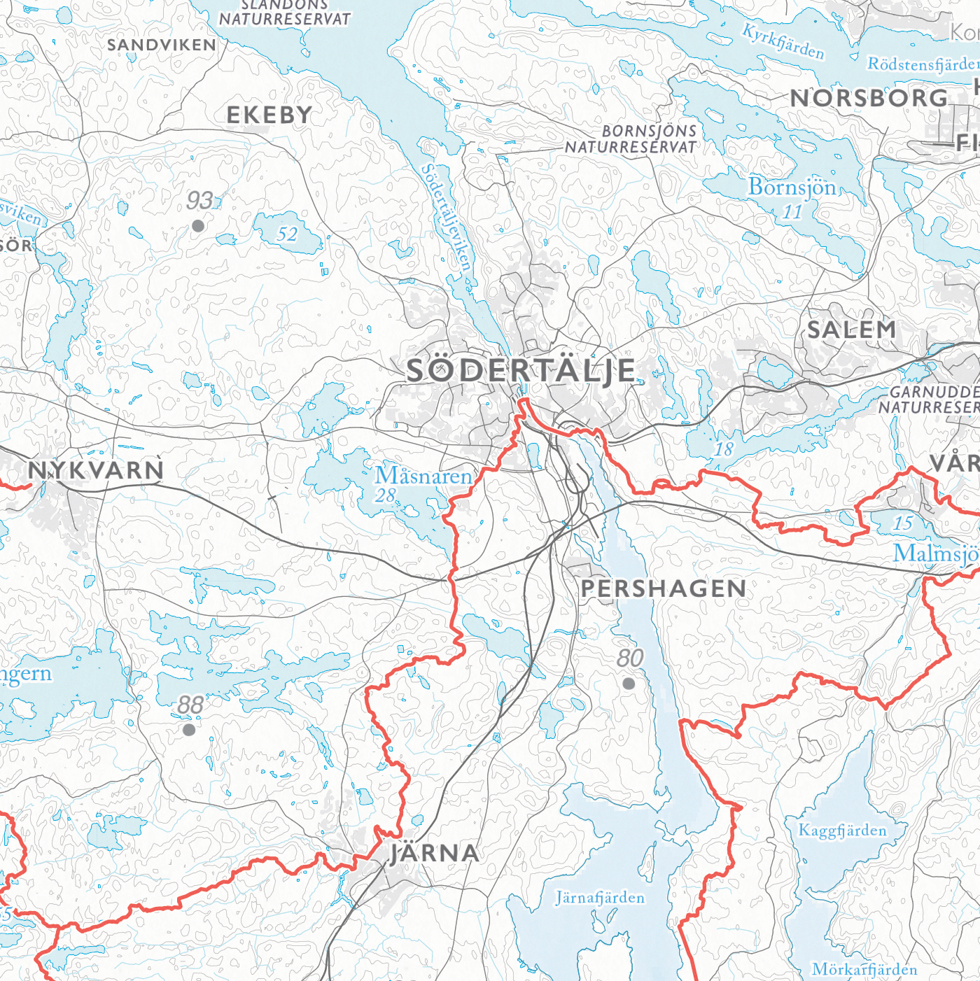 Stigkarta Sörmlandsleden