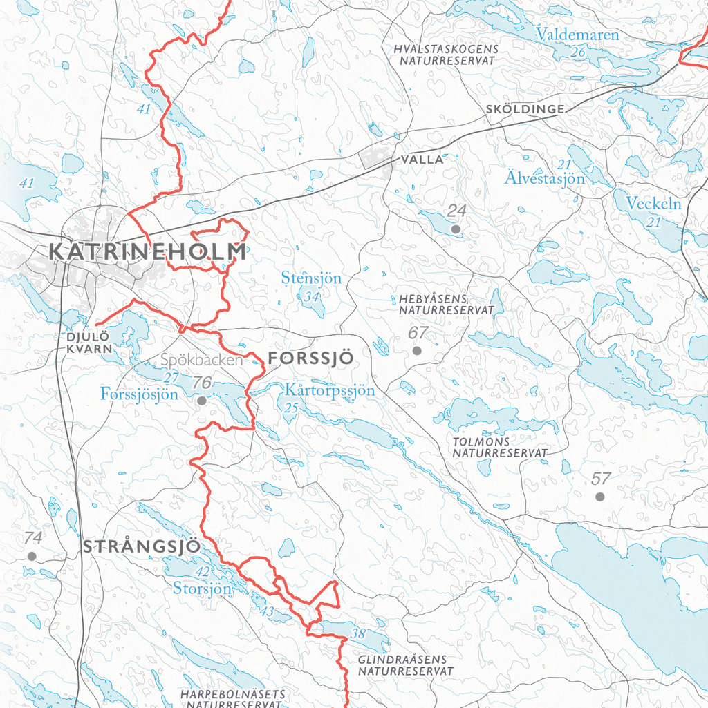 Stigkarta Sörmlandsleden