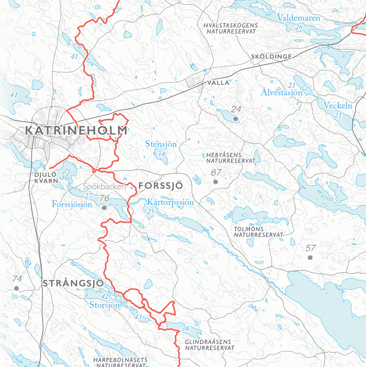 Stigkarta Sörmlandsleden