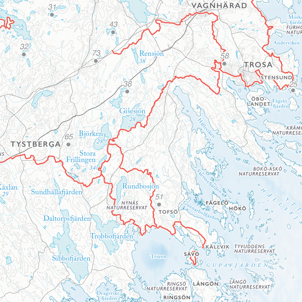 Stigkarta Sörmlandsleden