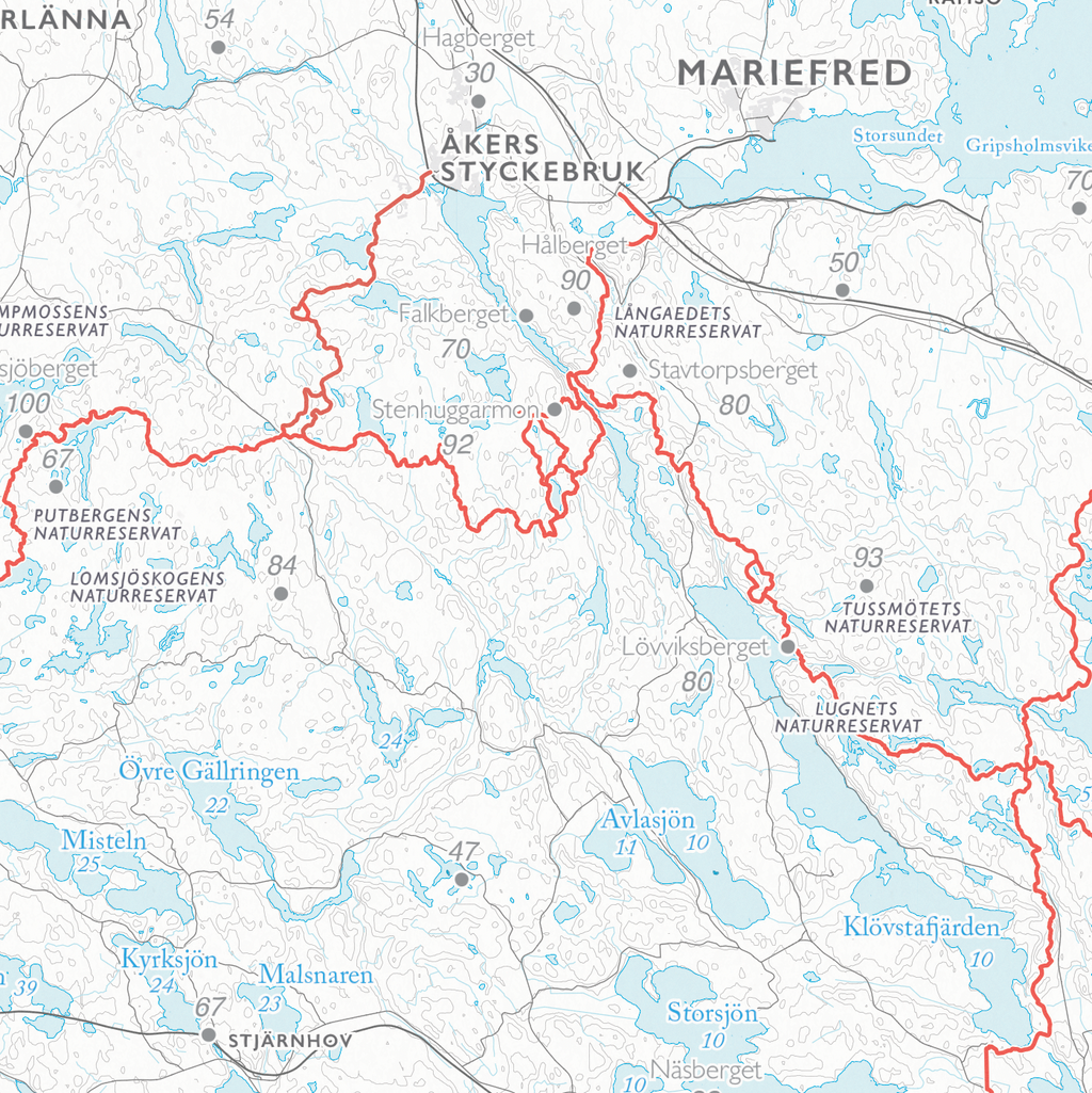 Stigkarta Sörmlandsleden