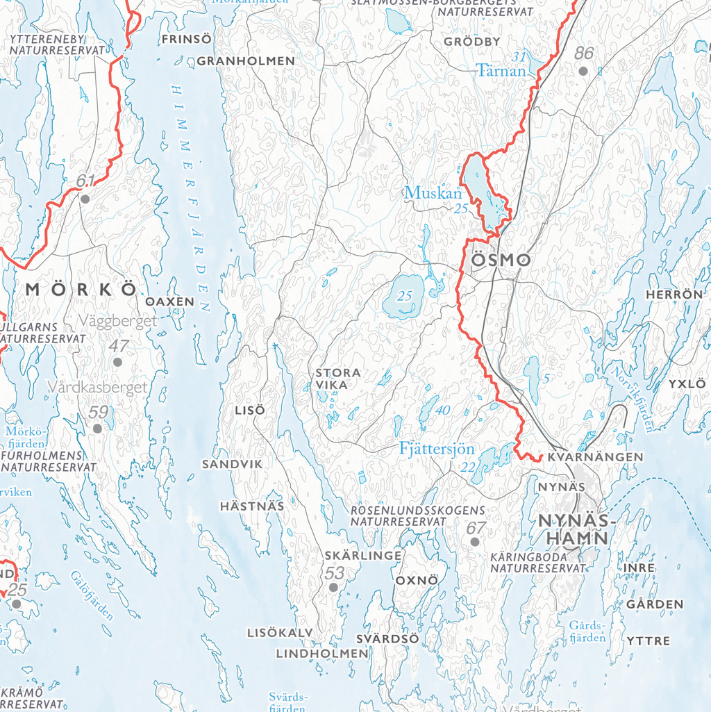 Stigkarta Sörmlandsleden