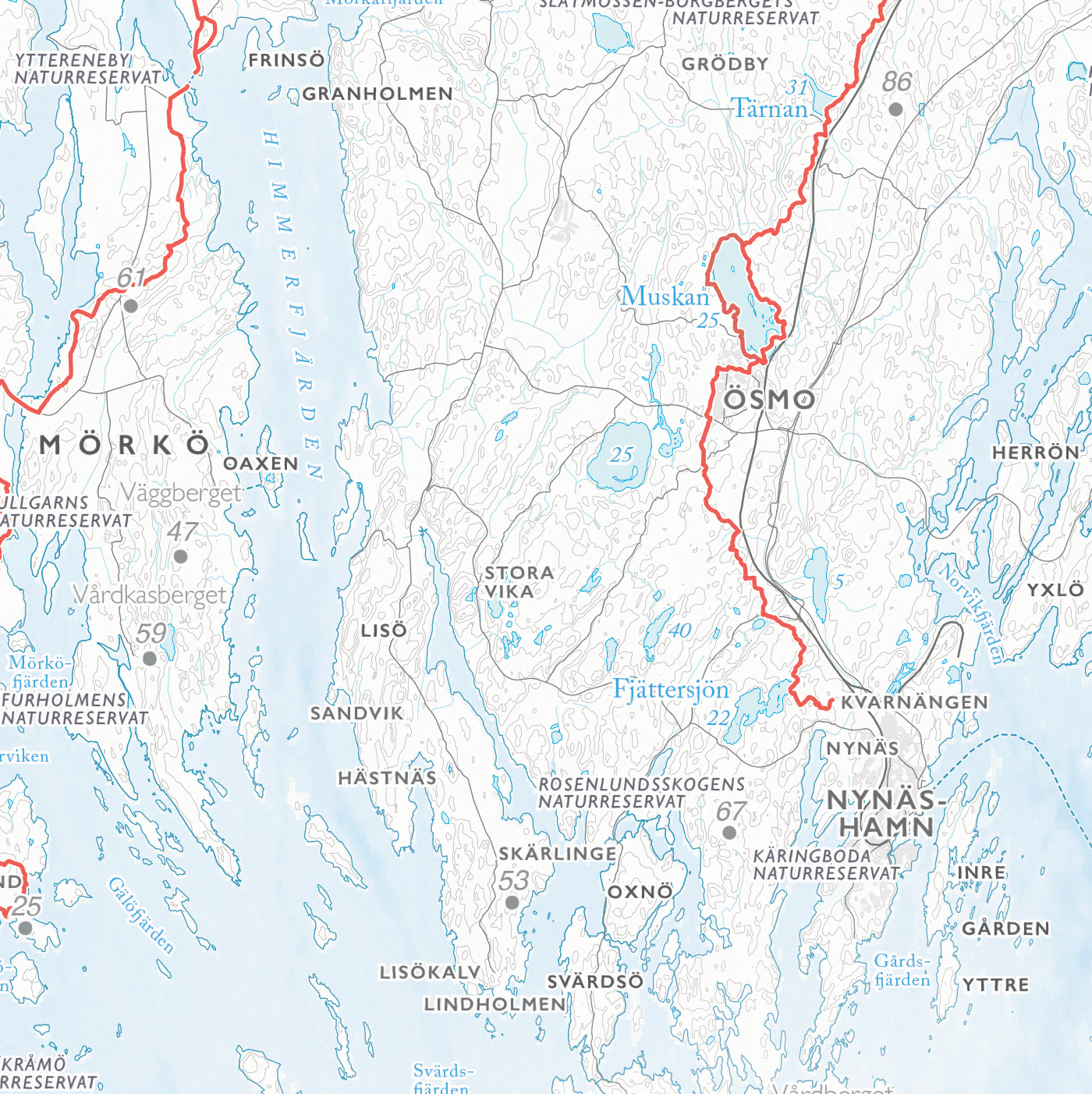 Stigkarta Sörmlandsleden