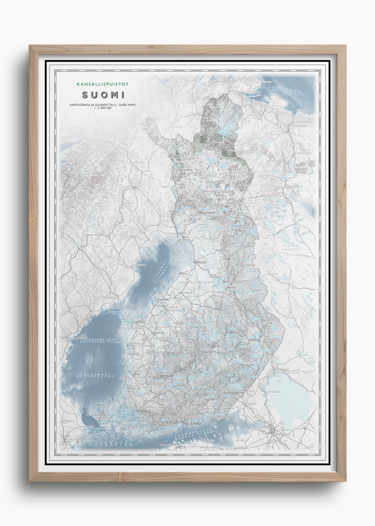 Suomen kansallispuistokartta