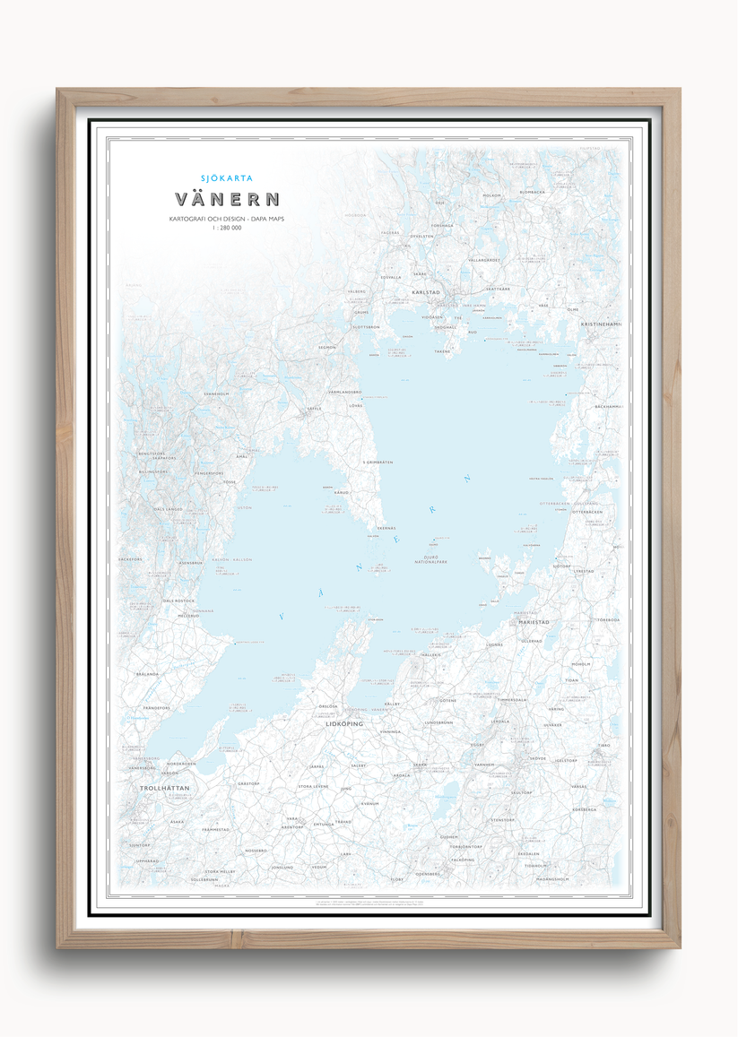 Sjökarta Vänern – Dapa Maps