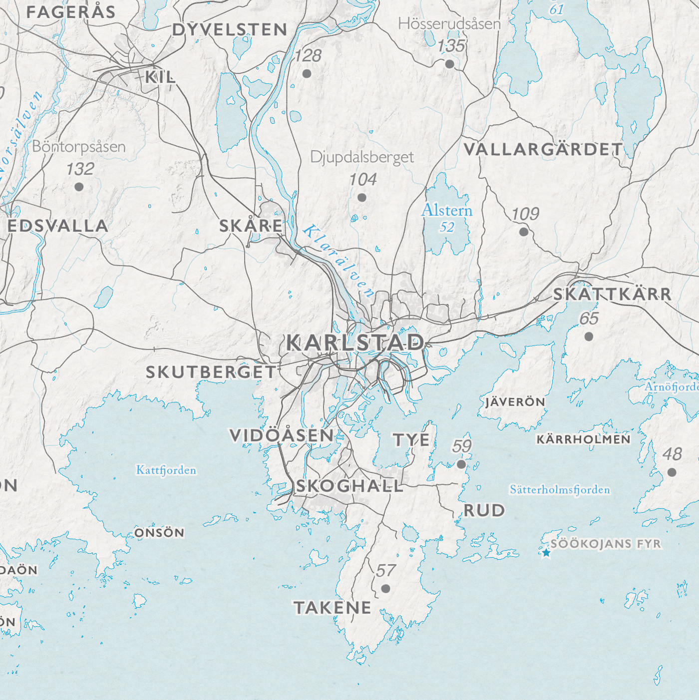Sjökarta Vänern – Dapa Maps