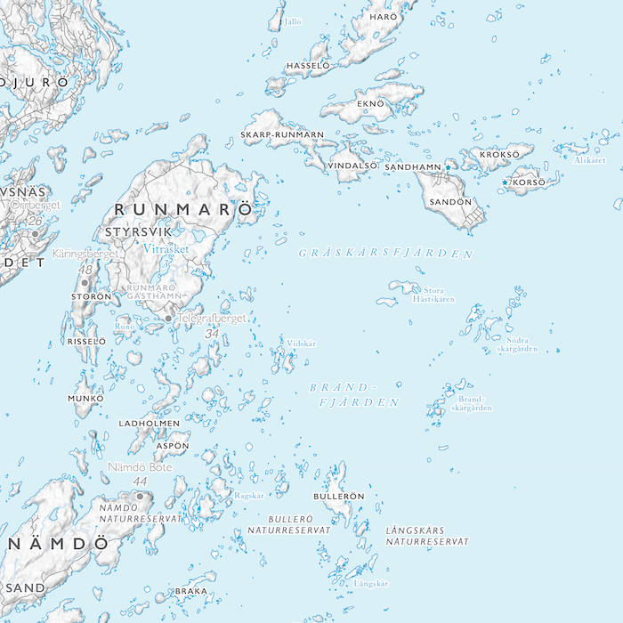 Skärgårdskarta Värmdö