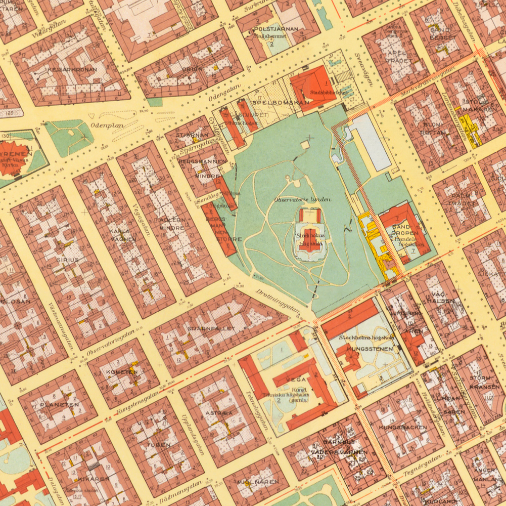 Vasastaden (1938-1940 års karta över Stockholm)