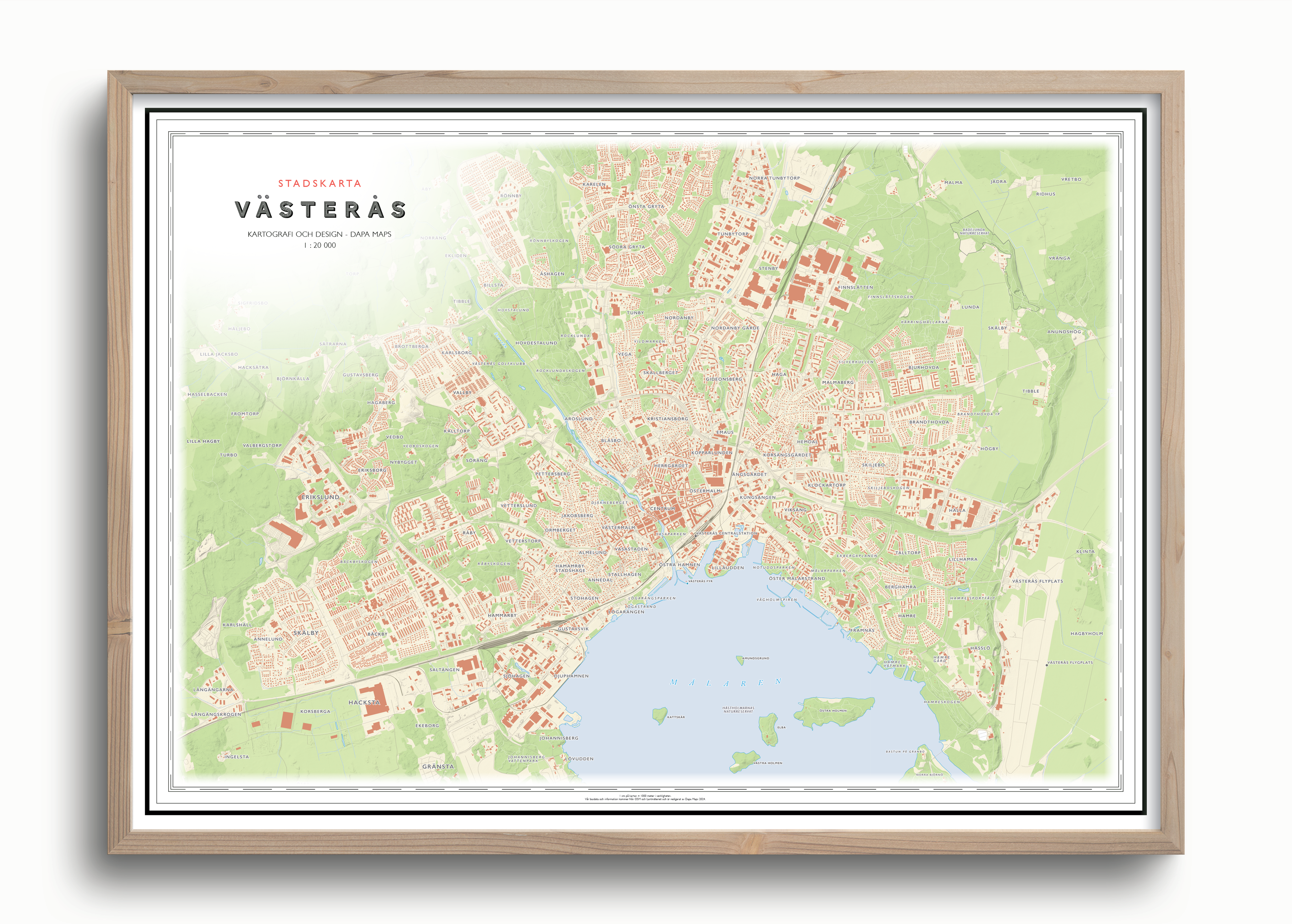 Stadskarta Västerås