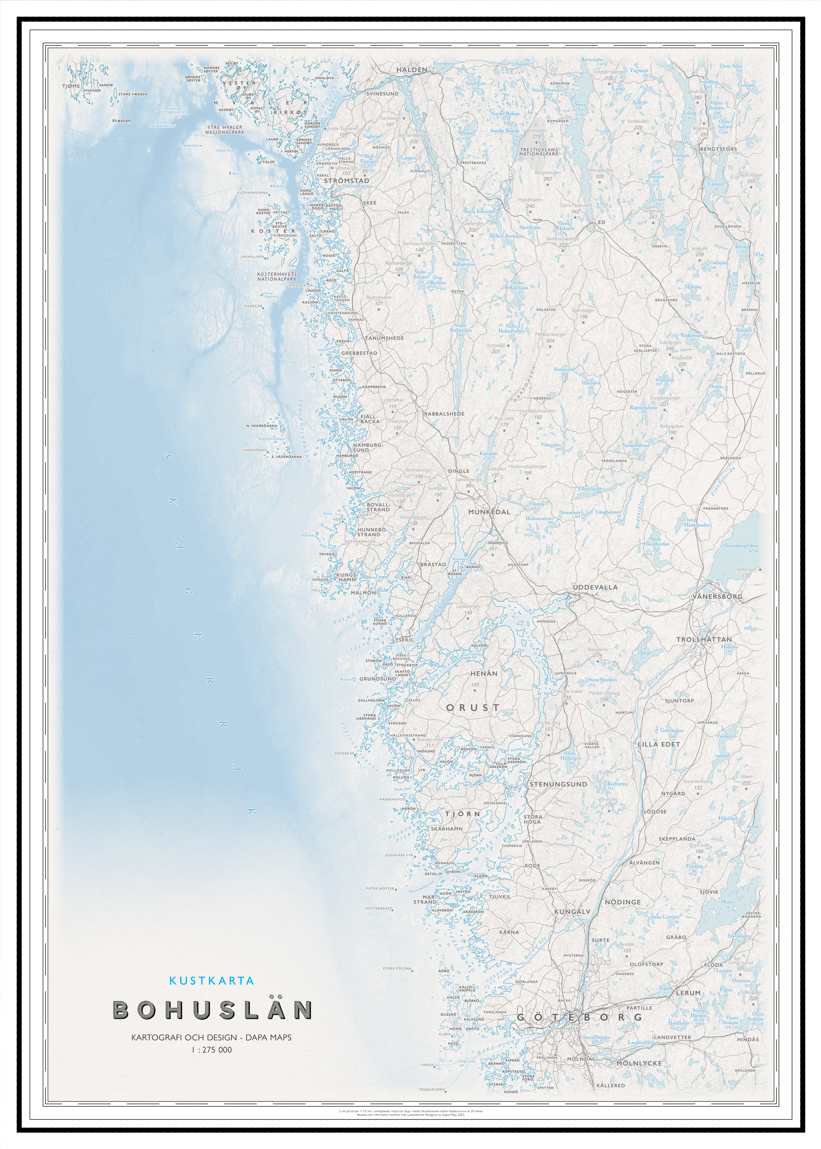 Kustkarta Bohuslän