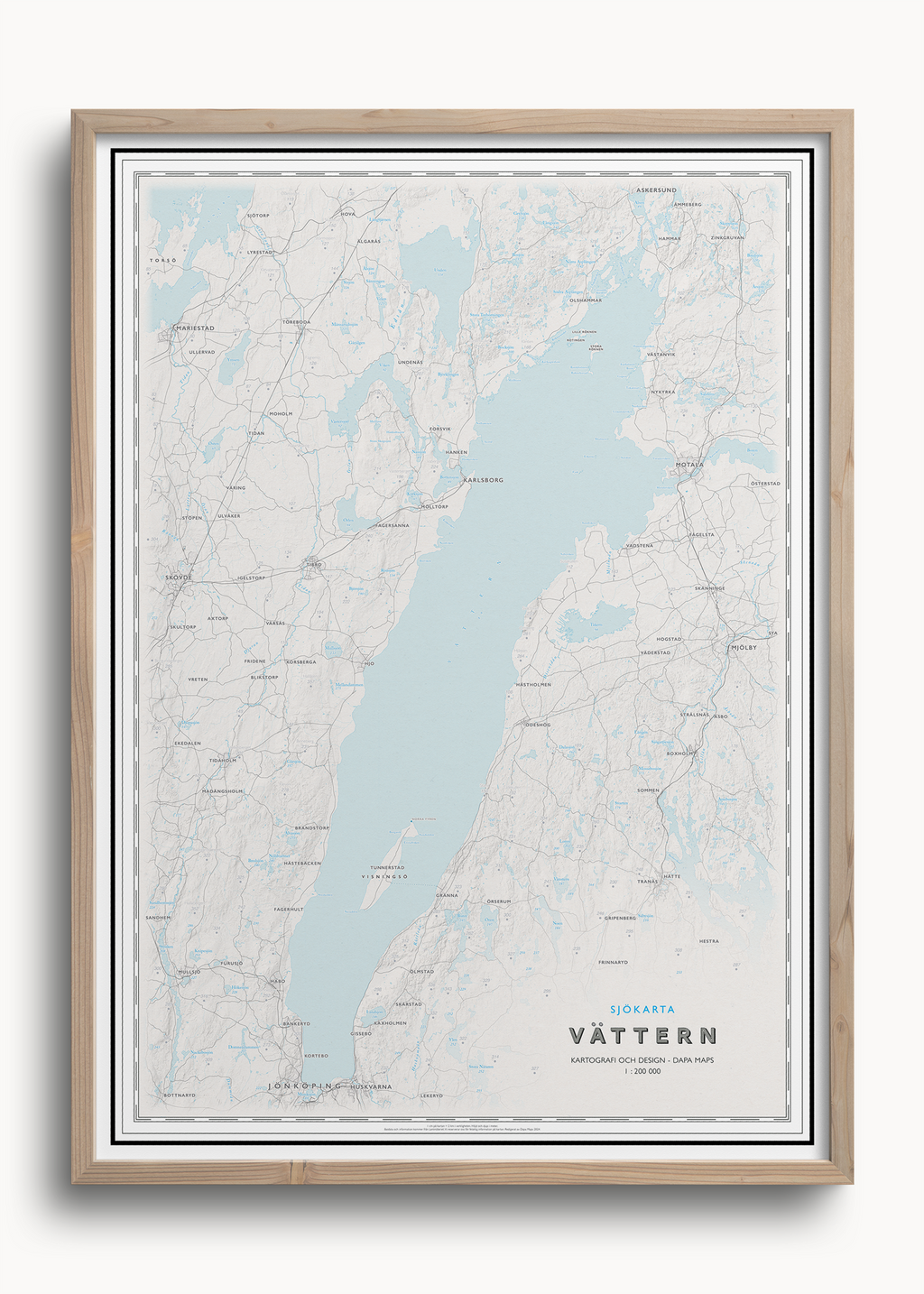 Sjökarta Vättern