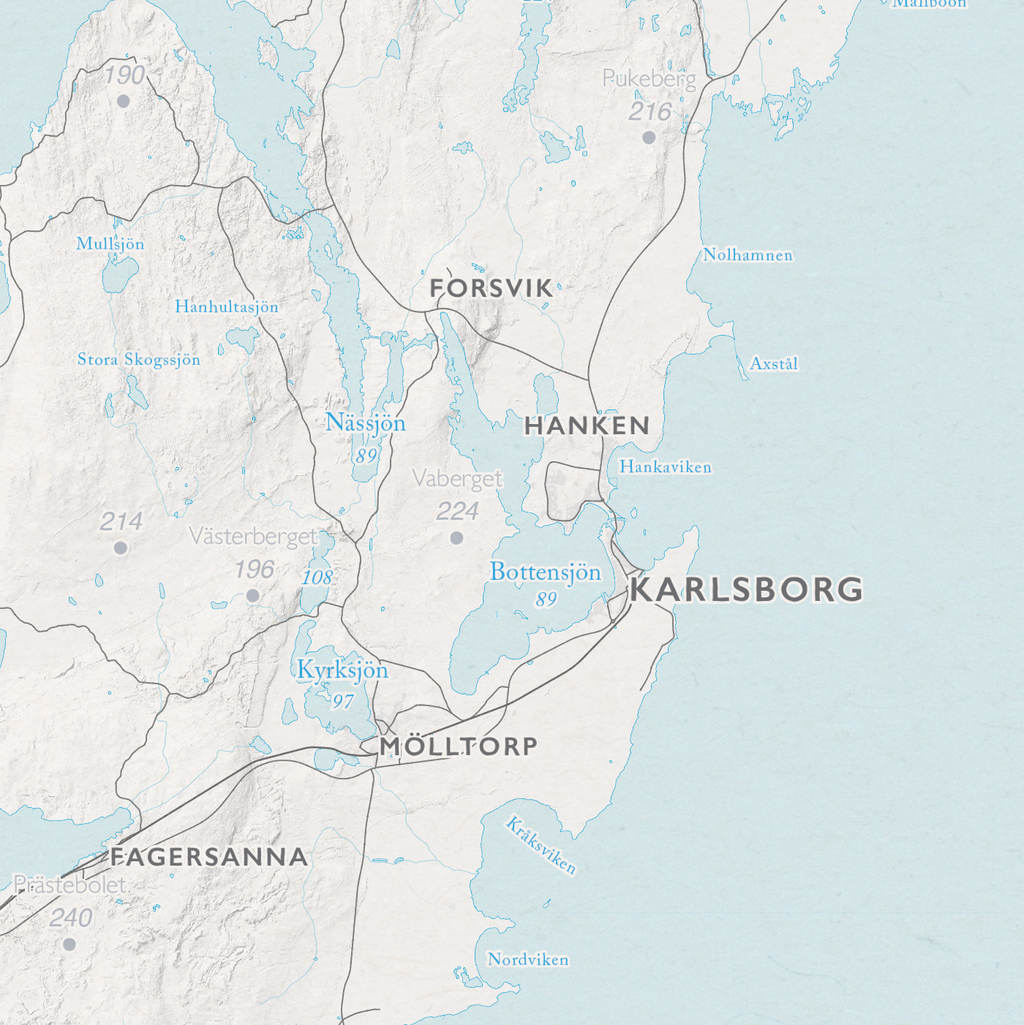 Sjökarta Vättern