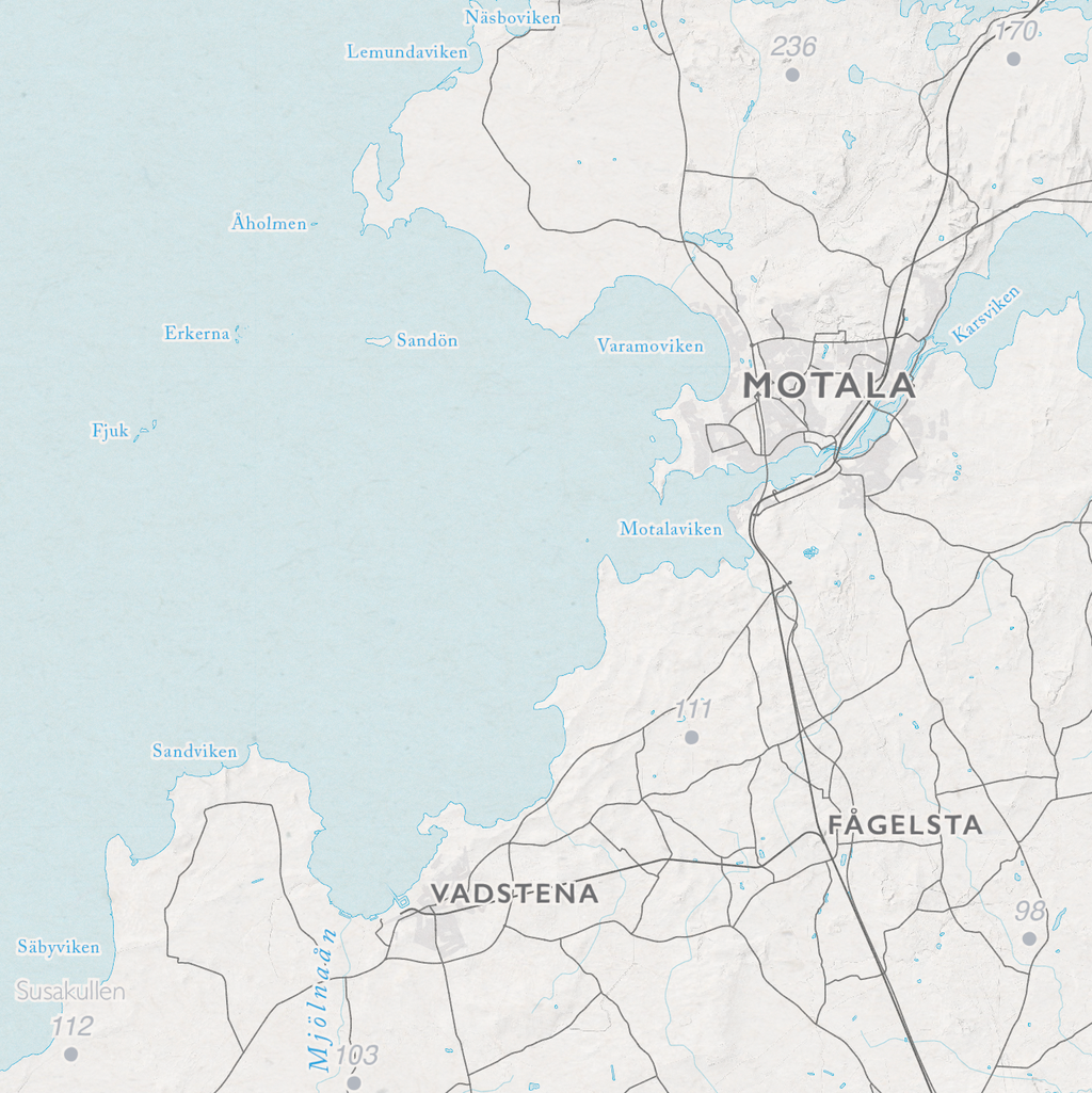 Sjökarta Vättern