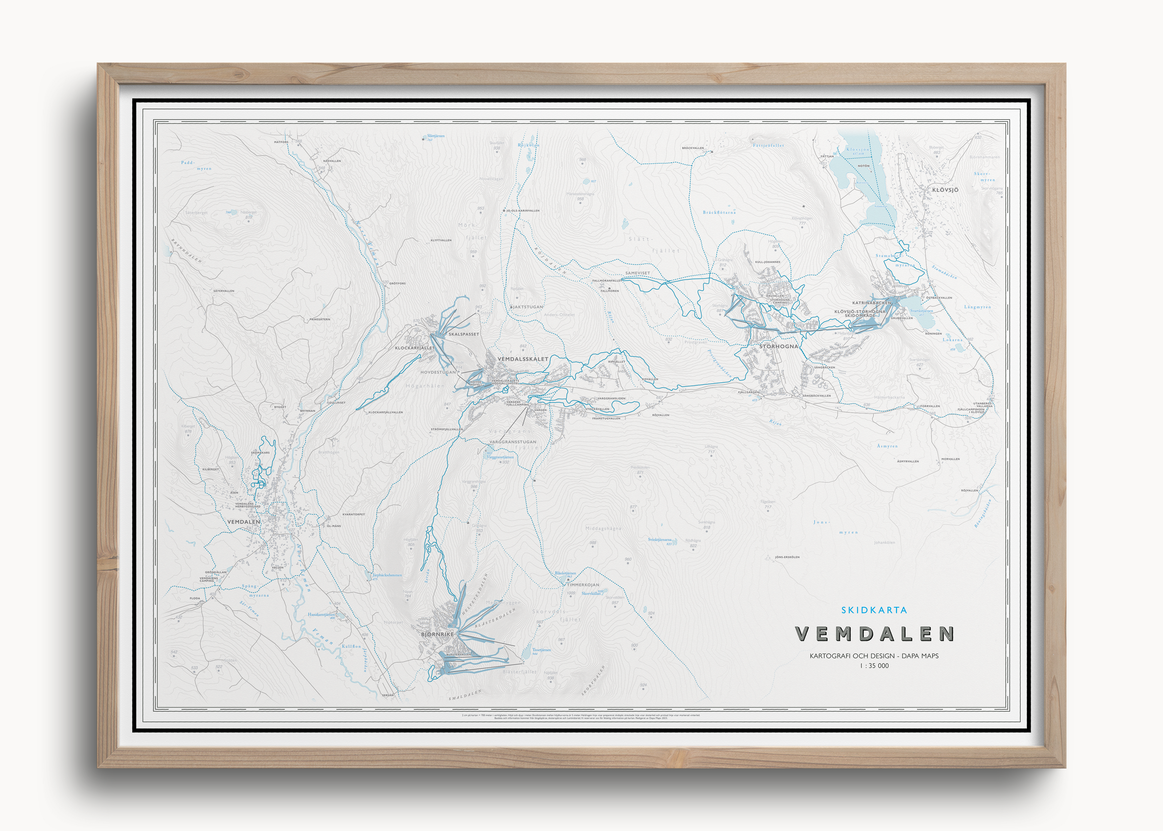 Skidkarta Vemdalen