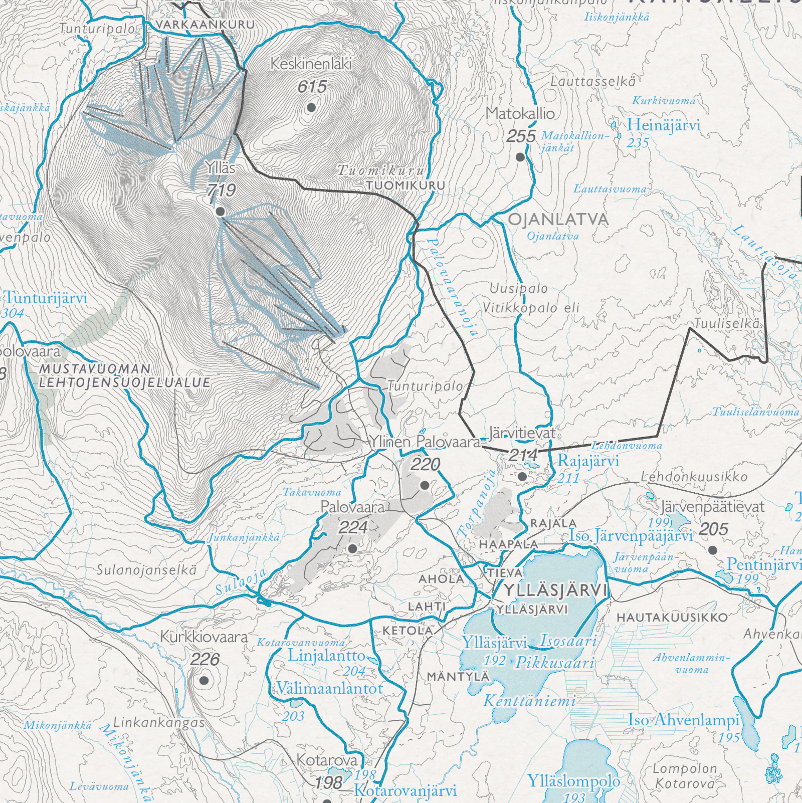 Latukarta Ylläs