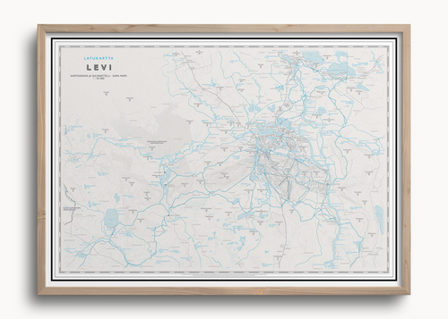 Levin latukartta, seinäkartta Dapa Mapsilta