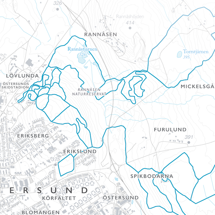 Skidkarta Östersund