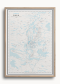 Rukan latukartta, seinäkartta Dapa Mapsilta